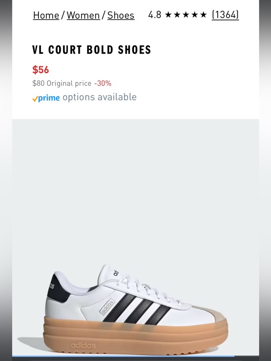 adidas Shoes - adidas White Black and Tan Platform Sneakers Women’s 8.5